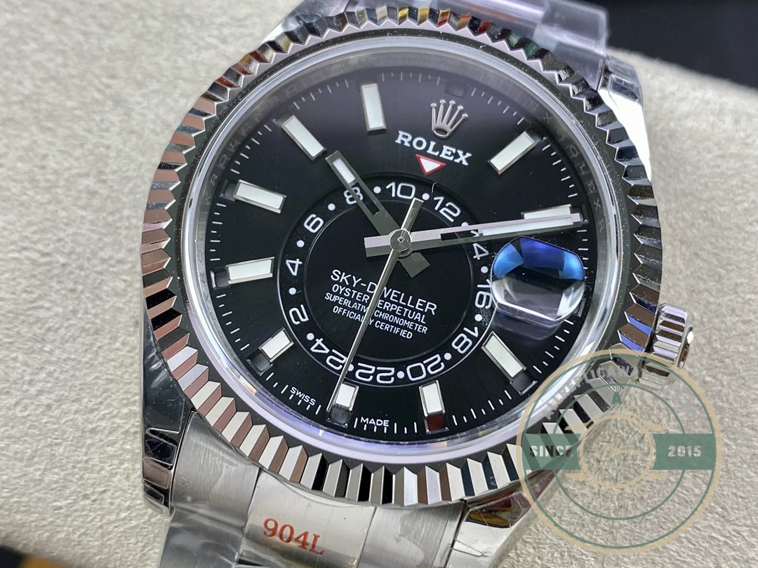 Replica Rolex Sky-Dweller m326934 42mm Black Dial - Swiss Movement Replica Watch