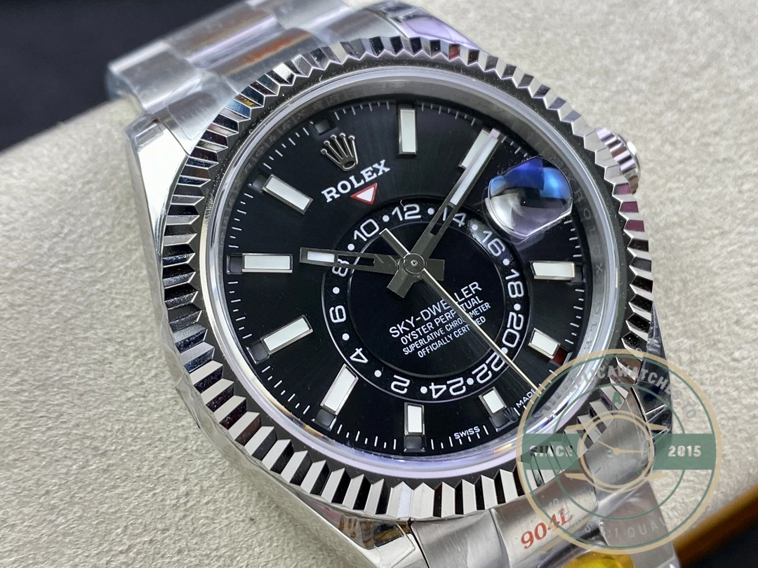 Replica Rolex Sky-Dweller m326934 42mm Black Dial - Swiss Movement Replica Watch