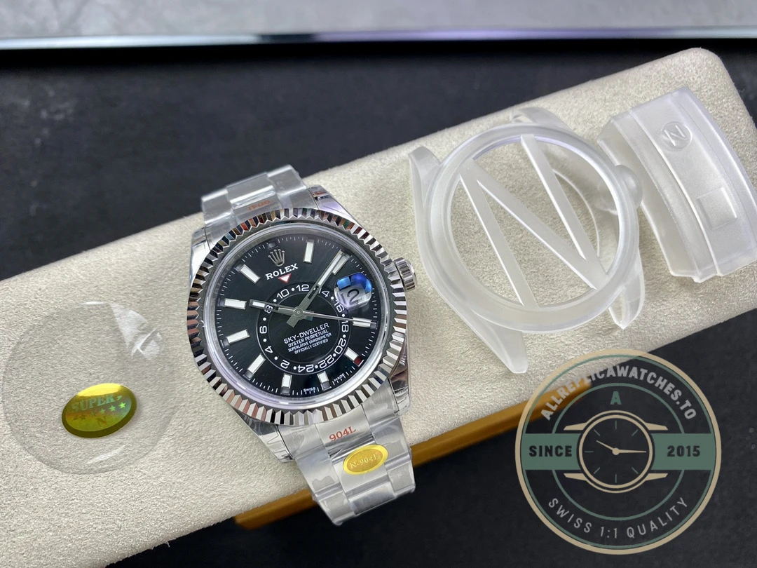 Replica Rolex Sky-Dweller m326934 42mm Black Dial - Best Quality Replica Watch