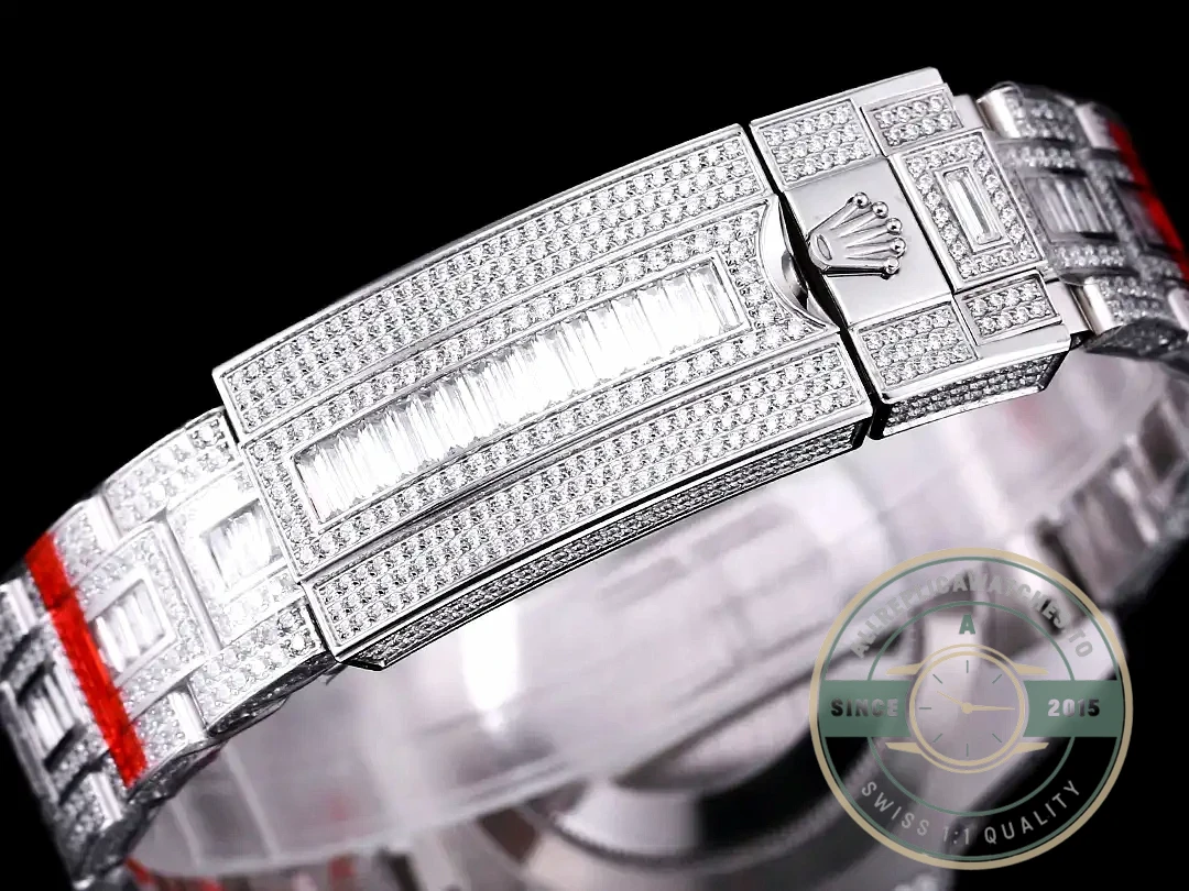Replica Rolex Submariner Iced Out 126710BLNR Black Dial - High-Grade Replica Watch