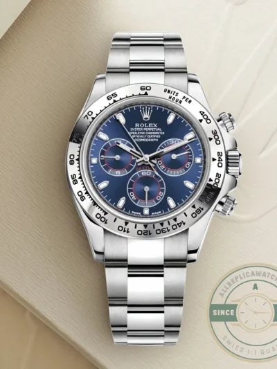 Replica Rolex Super Universe Chronograph Daytona 116500 Navy Blue Dial - Affordable Super Clone Watch