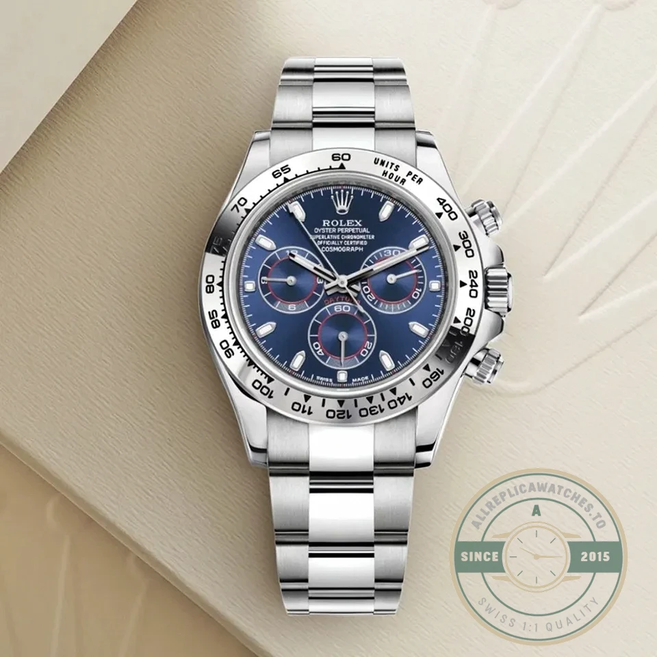 Replica Rolex Super Universe Chronograph Daytona 116500 Navy Blue Dial - Affordable Super Clone Watch