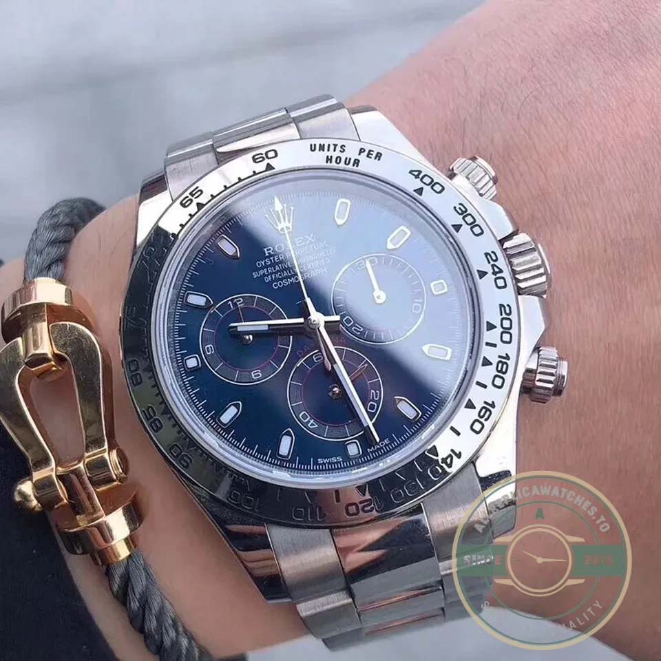 Replica Rolex Super Universe Chronograph Daytona 116500 Navy Blue Dial - Top-Tier Swiss Replica Watch