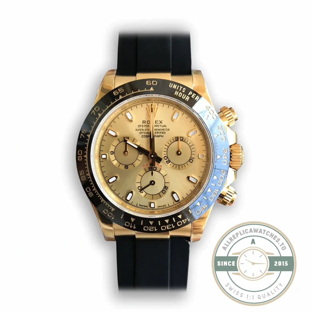 Replica Rolex Super Universe Chronograph Daytona 116518 Gold Dial - Luxury Replica Watch