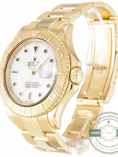 Replica Rolex Yacht-Master 40mm Dial White 16628 - Budget Luxury Replica Watch