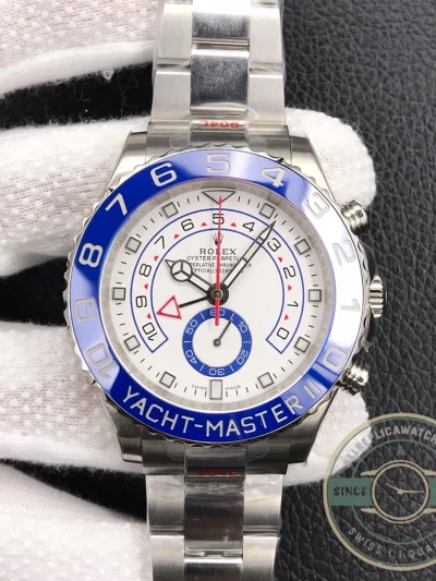 Replica Rolex Yacht-Master 44mm Dial White 116680 - Affordable Super Clone Watch