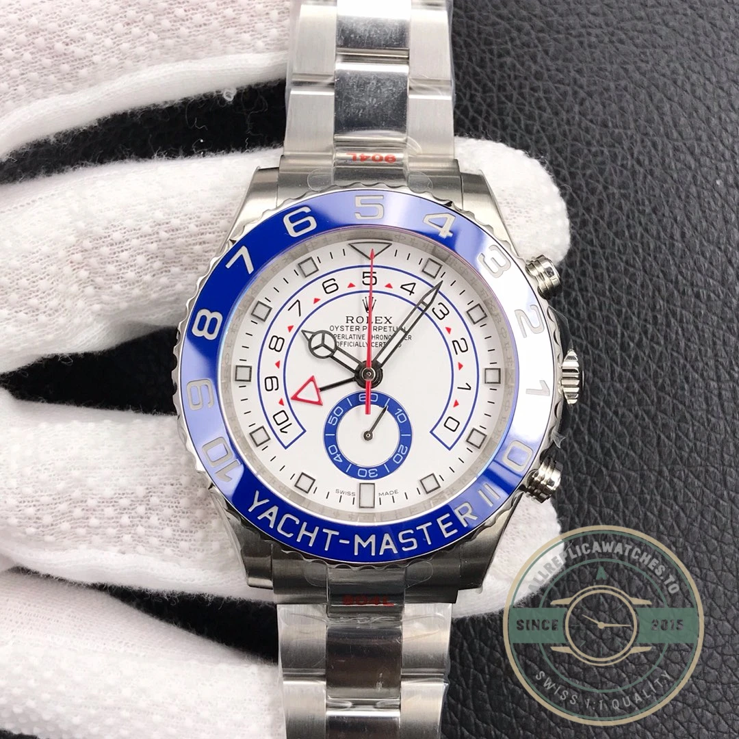 Replica Rolex Yacht-Master 44mm Dial White 116680 - Affordable Super Clone Watch
