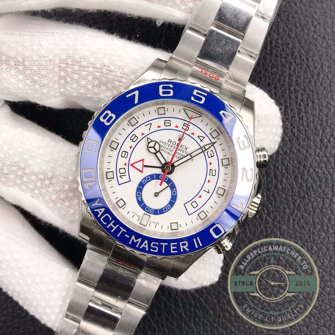Replica Rolex Yacht-Master 44mm Dial White 116680 - Luxury Replica Watch