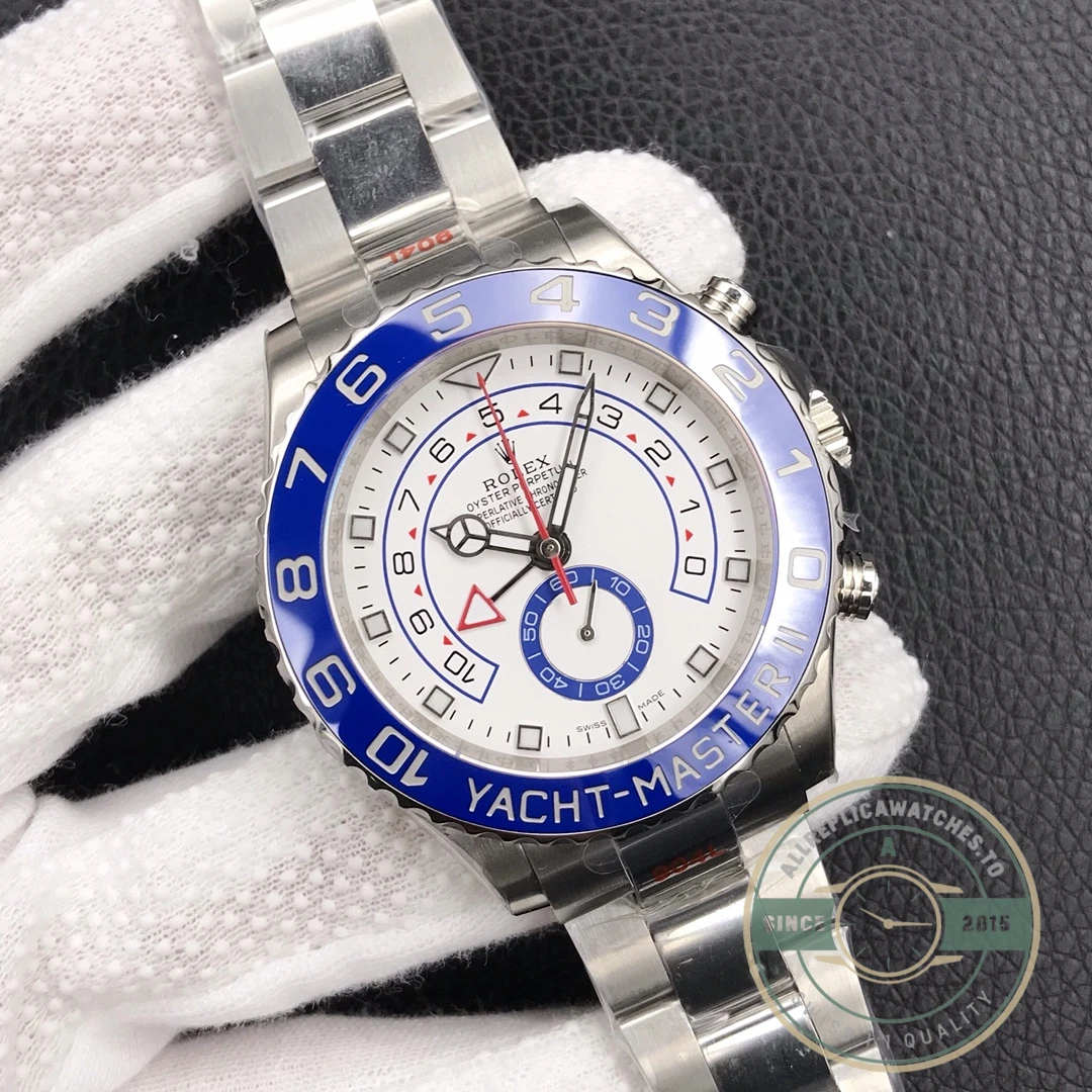 Replica Rolex Yacht-Master 44mm Dial White 116680 - Swiss-Made Clone Watch