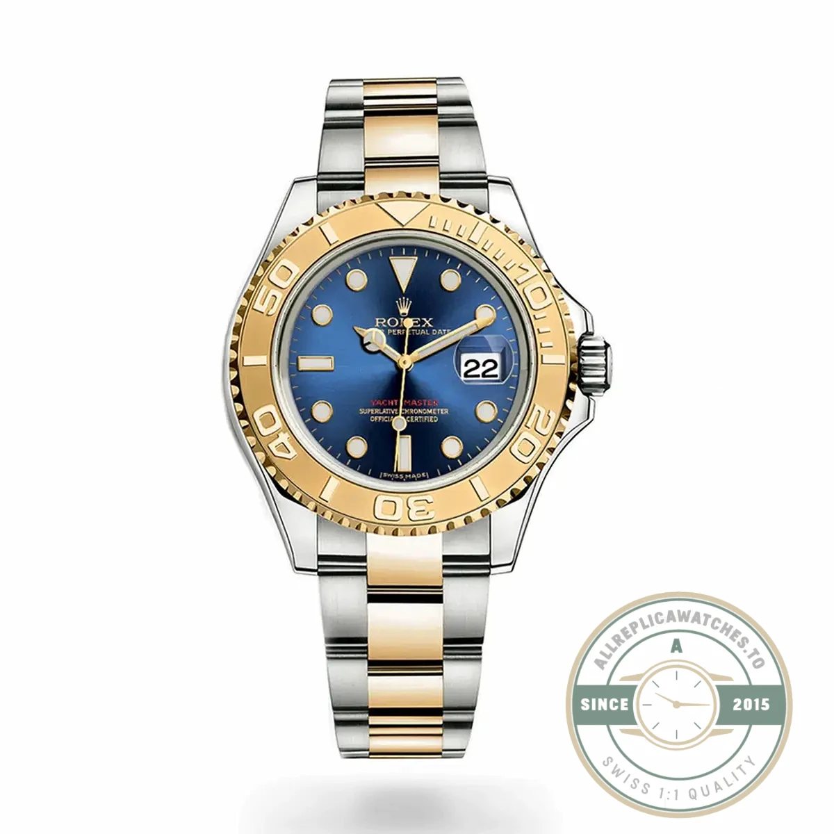 Replica Rolex Yacht-Master Dial Blue 40mm 16623 - Swiss Movement Replica Watch