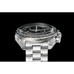Super clone Omega Speedmaster Co-Axial Chronograph 44.5mm watch, black with applied luminous indices dial