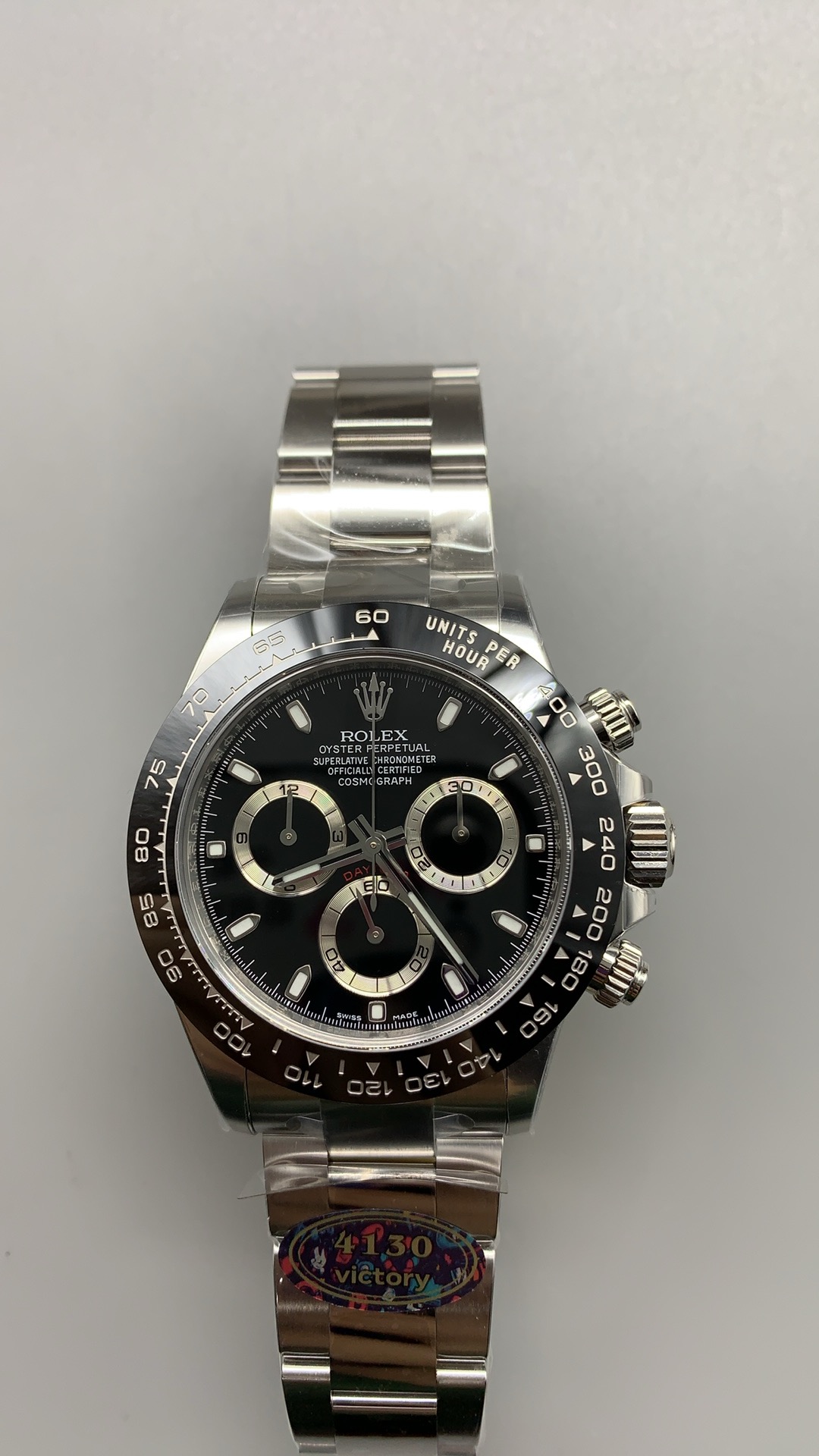 Super Clone Rolex Black Ceramic Daytona 126500 Black Dial - Image 18