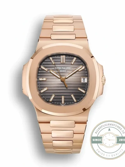 Replica Nautilus 5711/1R-001 Patek Philippe 40 mm, Rose Gold, Grey Dial - Best Quality Replica Watch