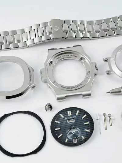 Replica Nautilus 5726/1A-014 Patek Philippe Annual Calendar, Moon phases 40.5 mm, Steel, Dark Dial