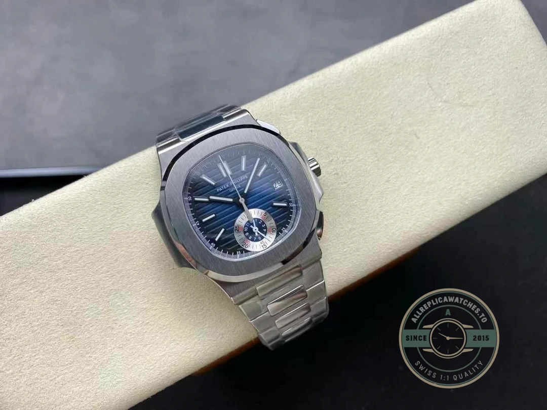 Replica Nautilus 5980/1A-015 Patek Philippe 40 mm, Stainless Steel, Dark Blue Dial