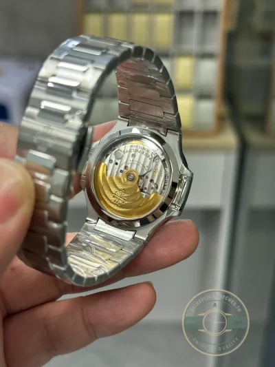 Super Clone Nautilus 7118/1A-001 Patek Philippe “Ladies Automatic”. 35.2 mm, Steel, Blue Dial