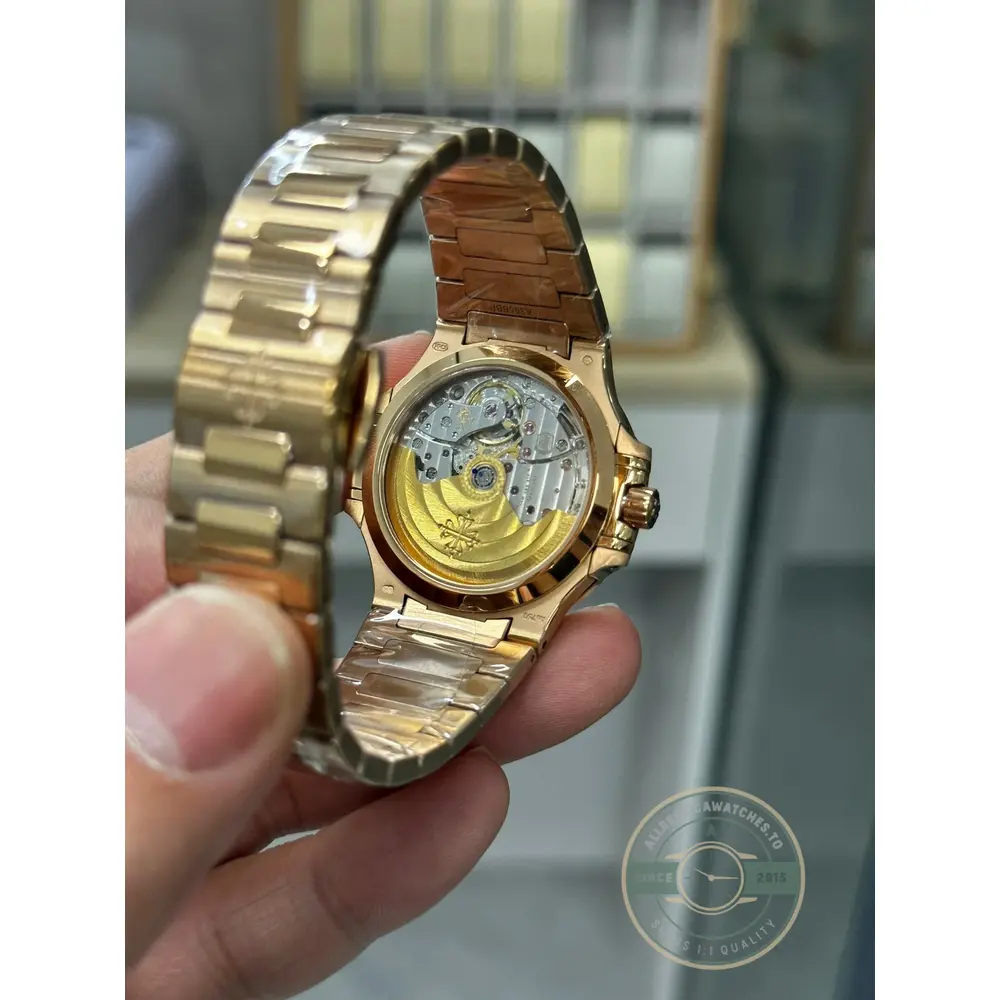 Replica Nautilus 7118/1R-010 Patek Philippe “Ladies Automatic” 35.2 mm, Gold brown dial - Image 4