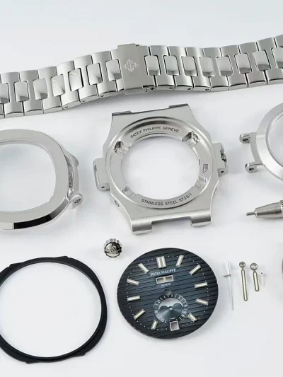 Replica Nautilus 5726A-001 Patek Philippe Annual Calendar, Moon phases. 40.5 mm, Steel, Dark Dial