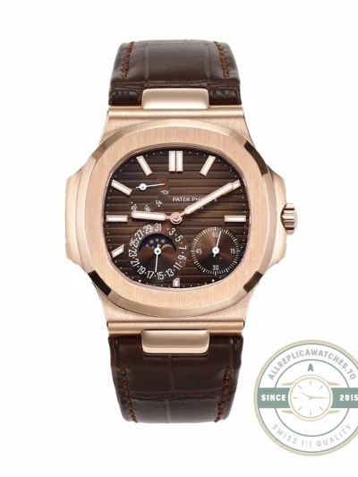 Superclone Nautilus 5712R-001 Patek Philippe Moon phases. 40 mm, Rose gold - Luxury Replica Watch