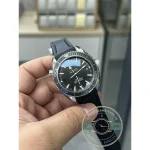 Uni-directional ceramic bezel turning on 120 clicks, super clone Omega Planet Ocean 600M