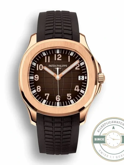 Replica Aquanaut 5167R-001 Date, Sweep seconds 40.8 mm, Rose gold - High-Grade Replica Watch
