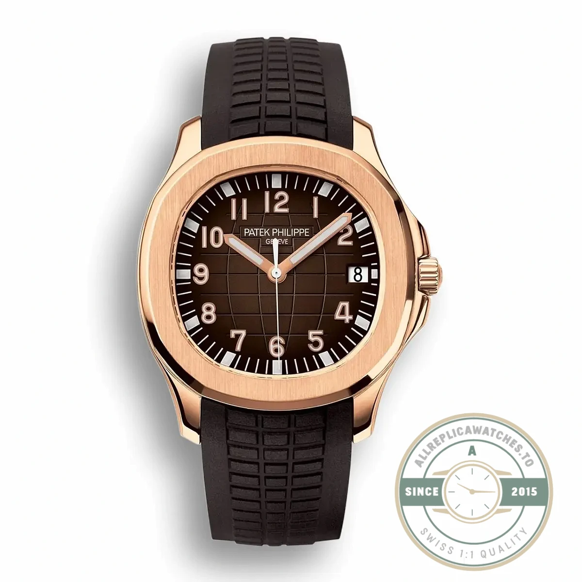 Replica Aquanaut 5167R-001 Date, Sweep seconds 40.8 mm, Rose gold - High-Grade Replica Watch