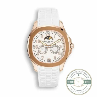 Replica Aquanaut 5261R-001 Patek Philippe Luce Annual Calendar 39.9 mm, Rose gold, White Dial - High-Grade Replica Watch
