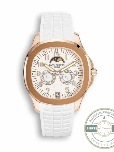 Replica Aquanaut 5261R-001 Patek Philippe Luce Annual Calendar 39.9 mm, Rose gold, White Dial - High-Grade Replica Watch