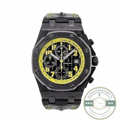 Audemars Piguet Royal Oak Offshore Chronograph 26176FO replica, black dial – front view