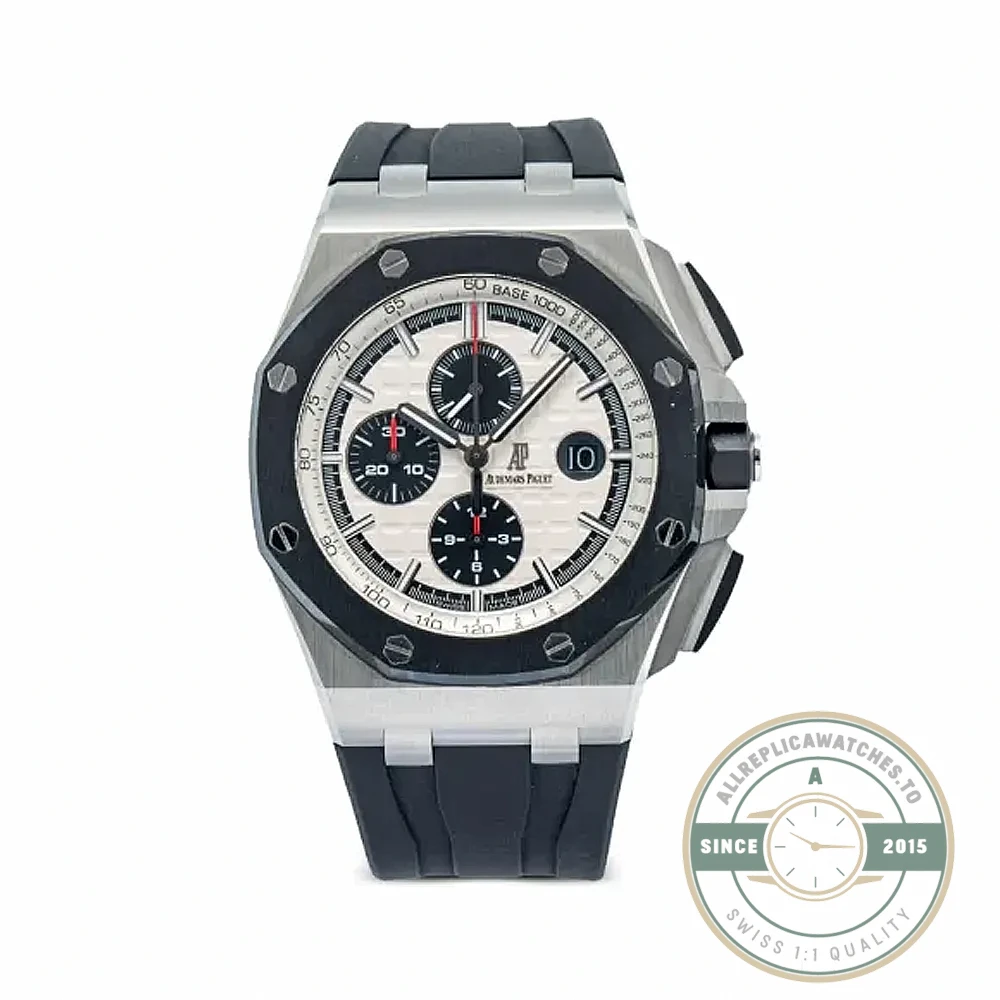 Replica Audemars Piguet Royal Oak Offshore White Black Dial 44mm 26400SO.OO.A002CA.01 - Swiss-Made Clone Watch