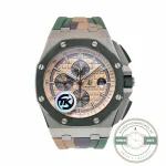 Replica Audemars Piguet Royal Oak Offshore Khaki Gold Dial 44mm 26400SO.OO.A054CA.01 - Swiss-Made Clone Watch