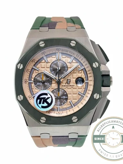 Replica Audemars Piguet Royal Oak Offshore Khaki Gold Dial 44mm 26400SO.OO.A054CA.01 - Swiss-Made Clone Watch