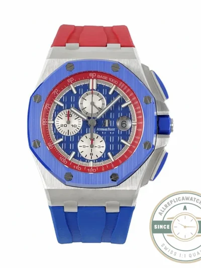 Replica Audemars Piguet Royal Oak Offshore Bright Blue Dial 44mm 26400SO.OO.A502CA.01 - Affordable Luxury Replica Timepiece