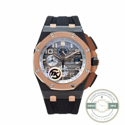 Audemars Piguet Royal Oak Offshore Chronograph 26405NR replica, grey dial – front view