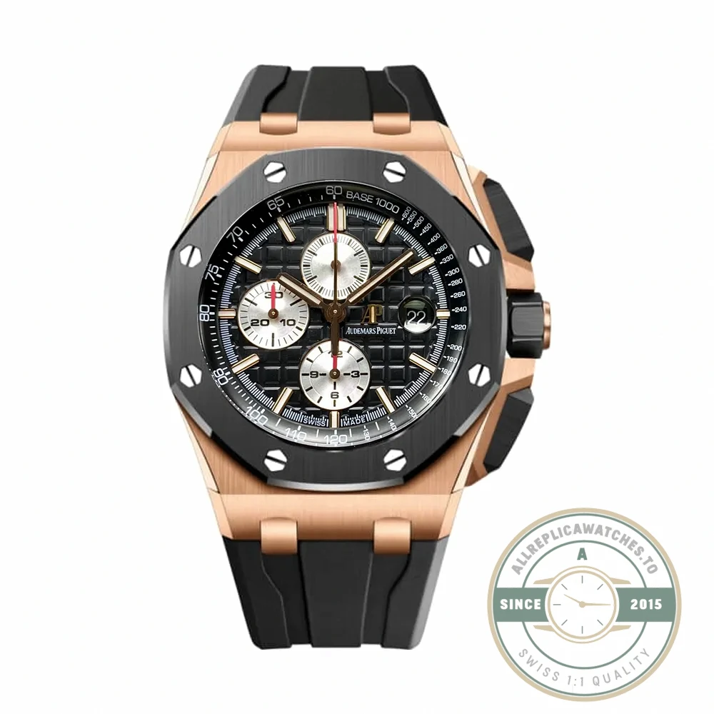 Replica Audemars Piguet Royal Oak Offshore Black Tapisserie Dial 44mm 26401RO.OO.A002CA - Swiss-Made Clone Watch