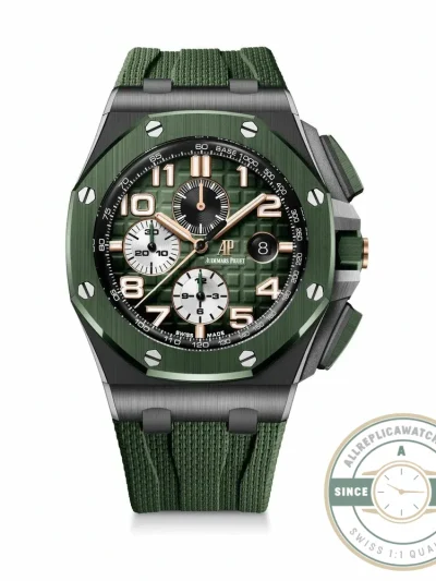 Replica Audemars Piguet Royal Oak Offshore Rich Green Dial 44mm 26405CE.OO.A056CA.01 - Luxury Replica Watch