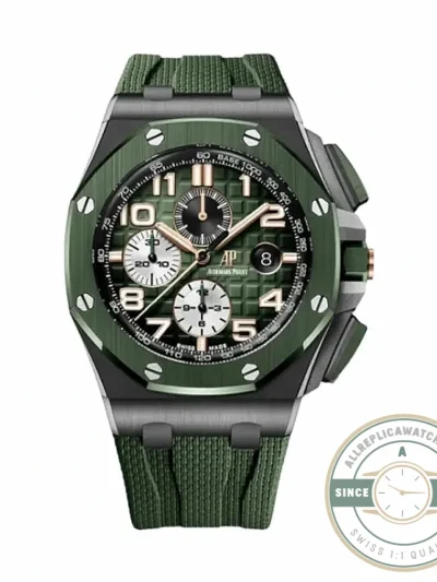 Replica Audemars Piguet Royal Oak Offshore Forest Green Dial 44mm 6405CE.OO.A056CA.01 - Swiss-Made Clone Watch