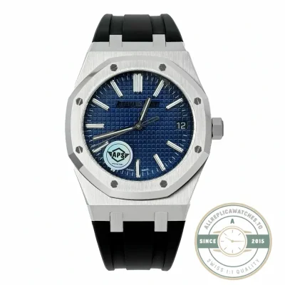 Audemars Piguet Royal Oak 15500ST super clone, blue dial – front view