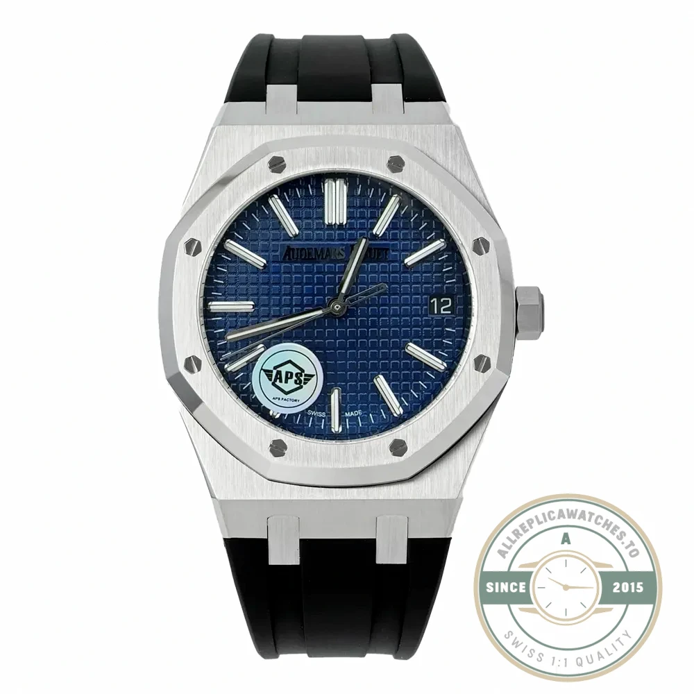 Superclone Audemars Piguet Royal Oak Blue Dial, Rubber 15500ST.OO.1220ST.04 41mm - Budget Luxury Replica Watch