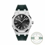 Replica Audemars Piguet Royal Oak Black Dial, Rubber 15500ST.OO.1220ST.03 41mm - Swiss Movement Replica Watch