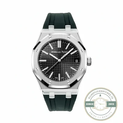 Audemars Piguet Royal Oak 15500ST replica, black dial – front view