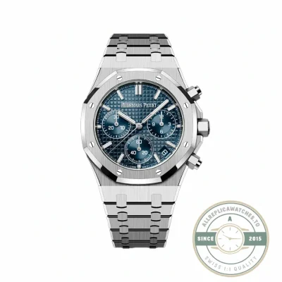 Audemars Piguet Royal Oak Chronograph 26240ST replica, blue dial – front view