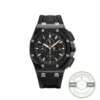 Audemars Piguet Royal Oak Offshore Chronograph 26405CE replica, black dial – front view