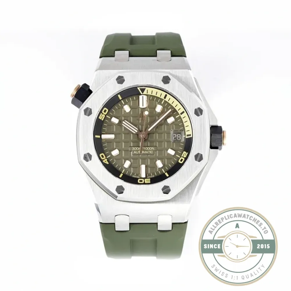 Replica Audemars Piguet Royal Oak Offshore Khaki Green Dial 42mm 15720ST.OO.A052CA.01 - Premium Super Clone Watch