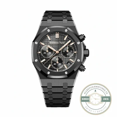 Audemars Piguet Royal Oak Chronograph 26240CE replica, black ceramic – front view