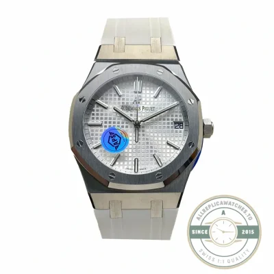 Audemars Piguet Royal Oak 15500ST replica, white dial – front view