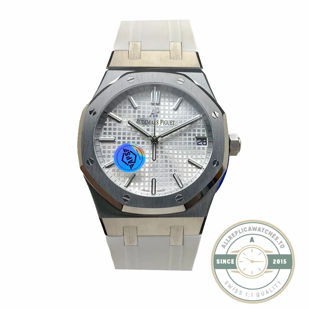 Replica Audemars Piguet Royal Oak White Dial, Rubber 15500ST.OO.1220ST.04 - Affordable Luxury Replica Timepiece