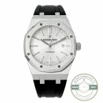 Replica Audemars Piguet Royal Oak White, Rubber 15400ST.OO.1220ST.02 - 1:1 Swiss Replica Watch