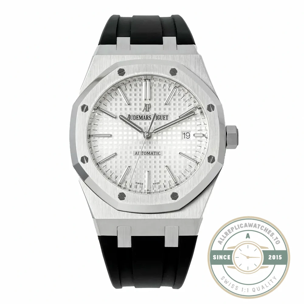 Replica Audemars Piguet Royal Oak White, Rubber 15400ST.OO.1220ST.02 - 1:1 Swiss Replica Watch