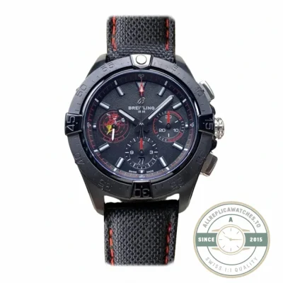 Replica Breitling Avenger Automatic Black Red Strap A13375101B1X2 - 1:1 Swiss Replica Watch